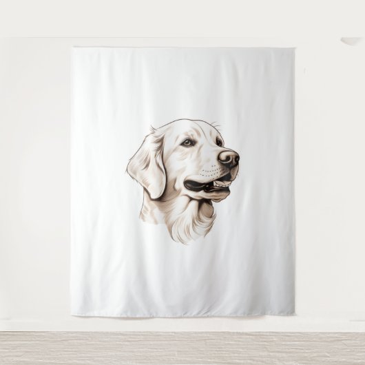 Golden Retriever 2 Wandkleed (Voorkant)
