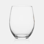 Golden Retriever 2 Wijnglas Zonder Voet (Rechts)