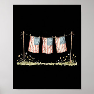 Golden Retriever 4 juli Amerikaanse vlag Poster