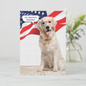 Golden Retriever, 4 juli Kaart (Staand voorkant)