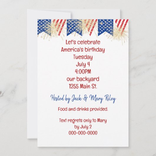 Golden Retriever, 4 juli Kaart (Achterkant)