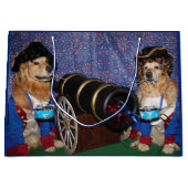 Golden Retriever, 4 juli koloniale drummers Groot Cadeauzakje (Voorkant)