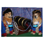 Golden Retriever, 4 juli koloniale drummers Groot Cadeauzakje (Achterkant)