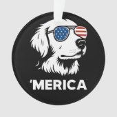 Golden Retriever 4 juli Verenigde Staten Ornament (voorkant)