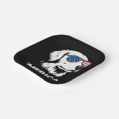 Golden Retriever 4 juli Verenigde Staten Papieren Bordje (Gebogen)