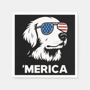 Golden Retriever 4 juli Verenigde Staten Servet