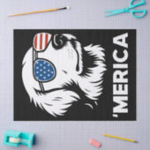 Golden Retriever 4 juli Verenigde Staten Tissuepapier (Craft)