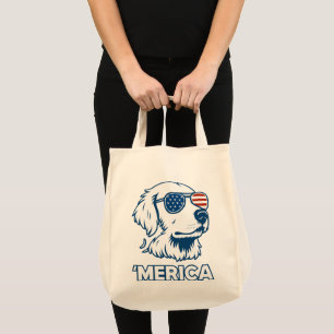 Golden Retriever 4 juli Verenigde Staten Tote Bag