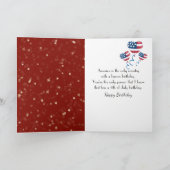 Golden Retriever 4 juli Verjaardag Kaart (Binnen)