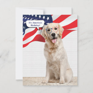 Golden Retriever 4e juli Kaart