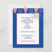 Golden Retriever 4e juli Kaart (Achterkant)