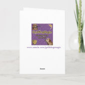 Golden Retriever 50's Girl Verjaardag Kaart (Achterkant)