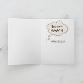 Golden Retriever 55th Birthday Humor Kaart (Binnen)