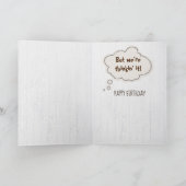 Golden Retriever 59th Birthday Humor Kaart (Binnen)