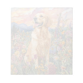 Golden Retriever - 5,5 x 6 inch Notitieblok
