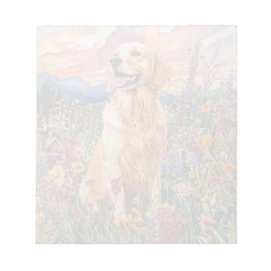 Golden Retriever - 5,5 x 6 inch Notitieblok (Voorkant)
