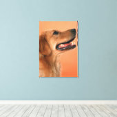 Golden Retriever 5 Canvas Afdruk (Insitu (Houten vloer))