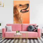 Golden Retriever 5 Canvas Afdruk (Insitu (Woonkamer))