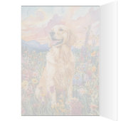 Golden Retriever - 5" x 7" Art Kaart (Binnen (Links))