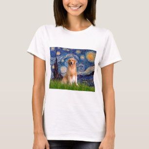 Golden Retriever 8 - Sterrennacht T-shirt