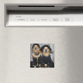 Golden Retriever aan de Gothic kant Magneet (Insitu (Vaatwasser))