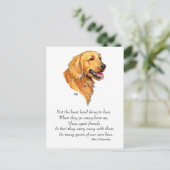 Golden Retriever Aandenken Briefkaart (Staand voorkant)
