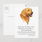 Golden Retriever Aandenken Briefkaart (Voorkant / Achterkant)