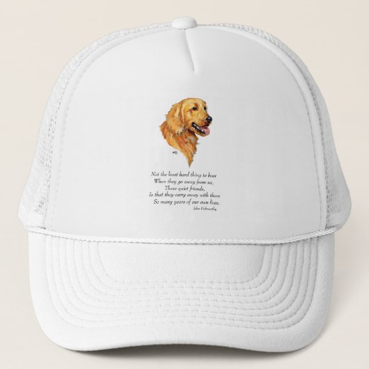 Golden Retriever Aandenken Trucker Pet (Voorkant)