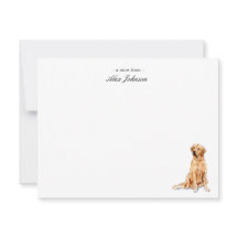 Golden Retriever Aangepast vlak Dank je wel