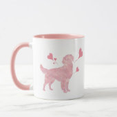 Golden Retriever Aangepaste Foto & Naam Valentijn Mok (Links)