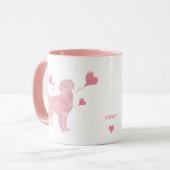 Golden Retriever Aangepaste Foto & Naam Valentijn Mok (Voorkant links)