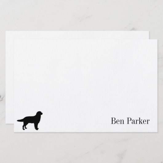 Golden Retriever - Aangepaste schrijfbenodigdheden Briefpapier (Voorkant / Achterkant)