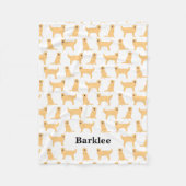 Golden Retriever - Aangepaste verpakking - Dog Fleece Deken (Voorkant)