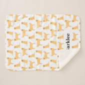 Golden Retriever - Aangepaste verpakking - Dog Sherpa Deken (Voorkant (horizontaal))