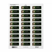 Golden Retriever achter een glimlach Etiket (Full Sheet)