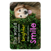 Golden Retriever achter een glimlach Magneet (Verticaal)