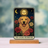 Golden Retriever Acryl Bord (Neutraal)
