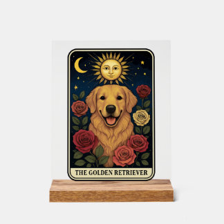 Golden Retriever Acryl Bord