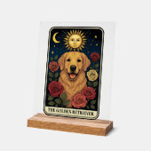 Golden Retriever Acryl Bord (Hoek)