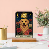 Golden Retriever Acryl Bord (Huwelijk)
