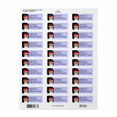 Golden Retriever Adresetiketten Etiket (Full Sheet)