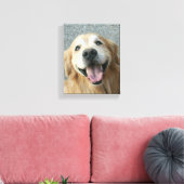 Golden Retriever — Afdrukken met omhuld Canvas (Insitu (Woonkamer))
