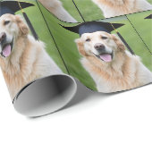 Golden Retriever Afstuderen Cadeaupapier (Rol Hoek)