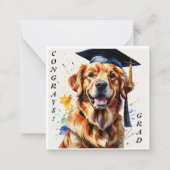 Golden Retriever Afstuderen Notecard Notitiekaartje (Voorkant)