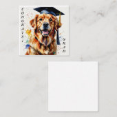 Golden Retriever Afstuderen Notecard Notitiekaartje (Voorkant / Achterkant)