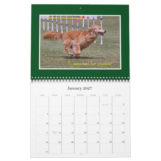 Golden Retriever Agenda 2012 Kalender (Jan 2027)