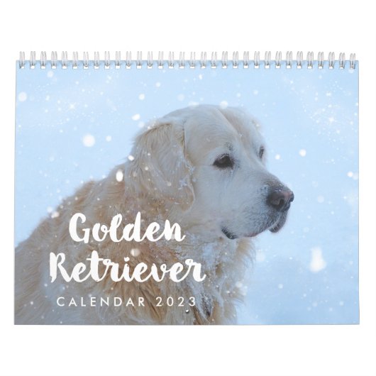 Golden Retriever Agenda 2023 Persoonlijk Kalender (Hoes)