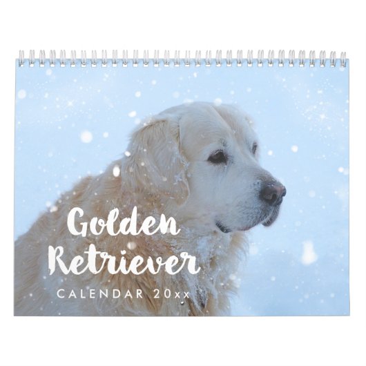 Golden Retriever Agenda 2026 Maandelijks Kalender (Hoes)