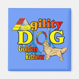 Golden Retriever Agility Cadeaus Magneet