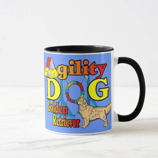 Golden Retriever Agility Gifts Mok (Rechts)
